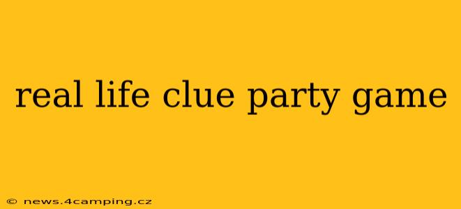 real life clue party game