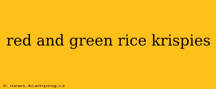 red and green rice krispies