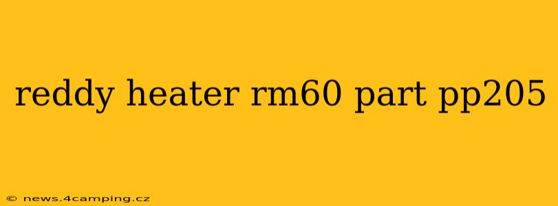 reddy heater rm60 part pp205