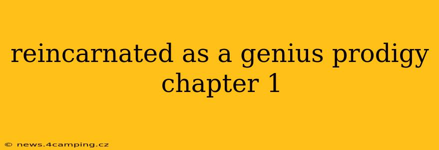 reincarnated as a genius prodigy chapter 1