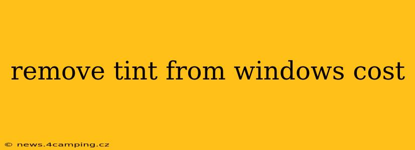 remove tint from windows cost