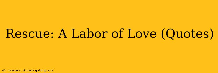 Rescue: A Labor of Love (Quotes)