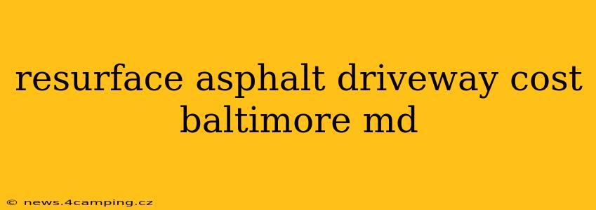resurface asphalt driveway cost baltimore md
