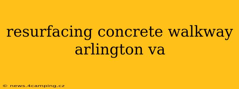 resurfacing concrete walkway arlington va
