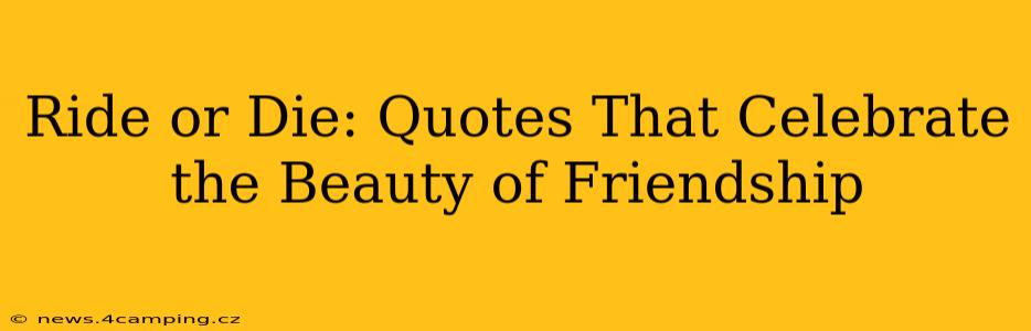 Ride or Die: Quotes That Celebrate the Beauty of Friendship