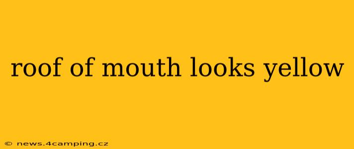 roof of mouth looks yellow