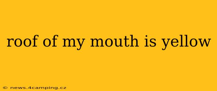 roof of my mouth is yellow