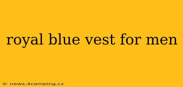 royal blue vest for men