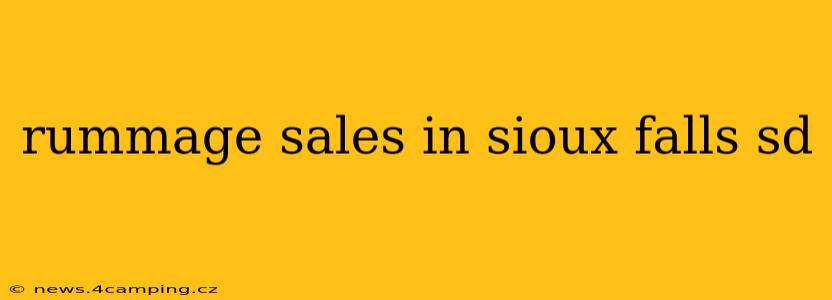 rummage sales in sioux falls sd