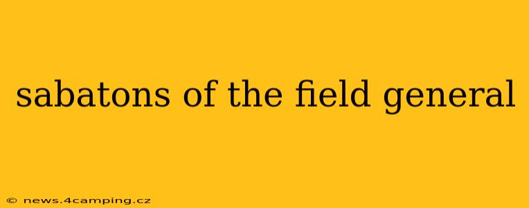 sabatons of the field general