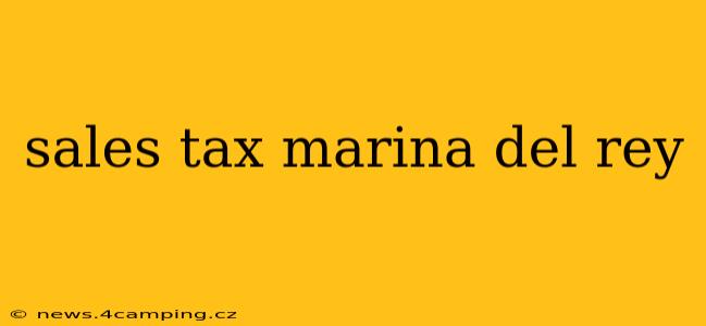 sales tax marina del rey