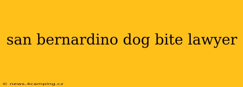 san bernardino dog bite lawyer