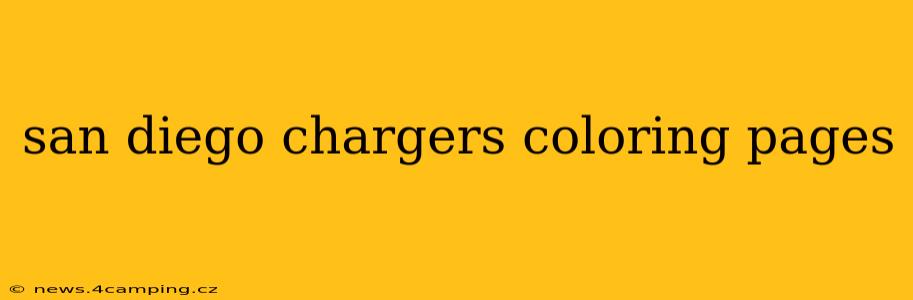 san diego chargers coloring pages