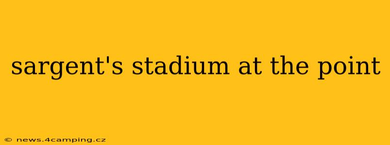 sargent's stadium at the point