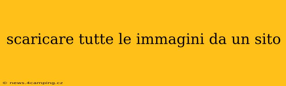 scaricare tutte le immagini da un sito