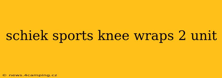 schiek sports knee wraps 2 unit