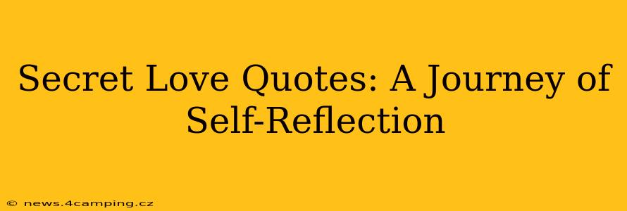 Secret Love Quotes: A Journey of Self-Reflection