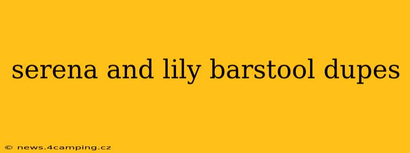serena and lily barstool dupes