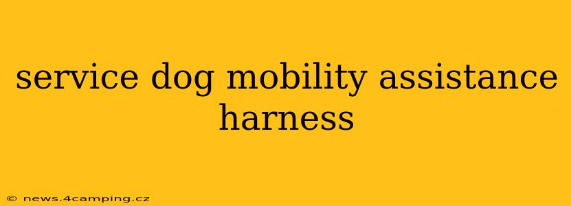 service dog mobility assistance harness