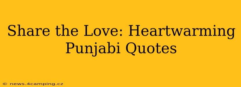 Share the Love: Heartwarming Punjabi Quotes