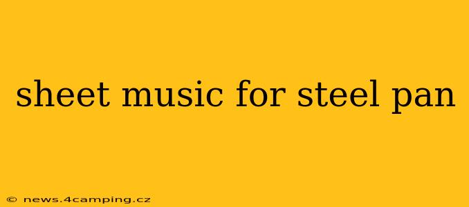 sheet music for steel pan