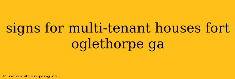signs for multi-tenant houses fort oglethorpe ga