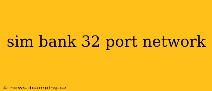 sim bank 32 port network