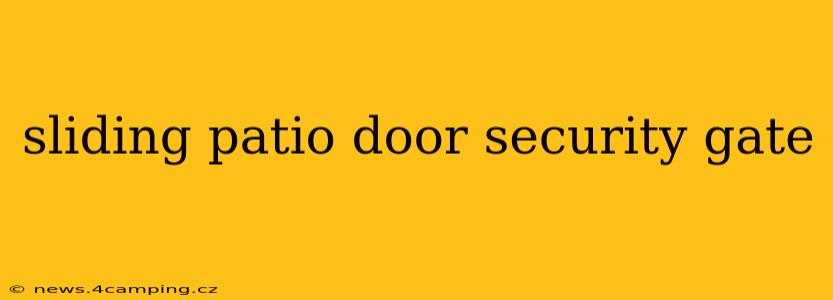 sliding patio door security gate
