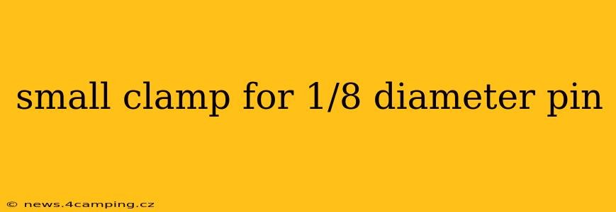 small clamp for 1/8 diameter pin