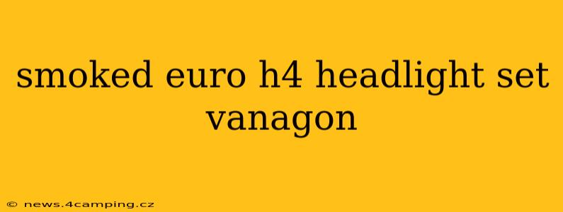 smoked euro h4 headlight set vanagon