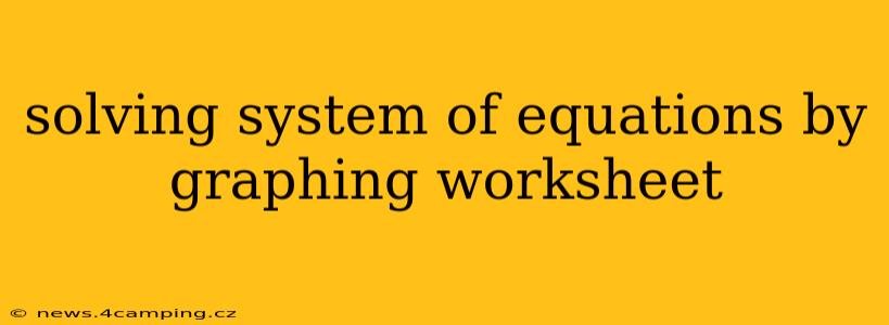 solving system of equations by graphing worksheet