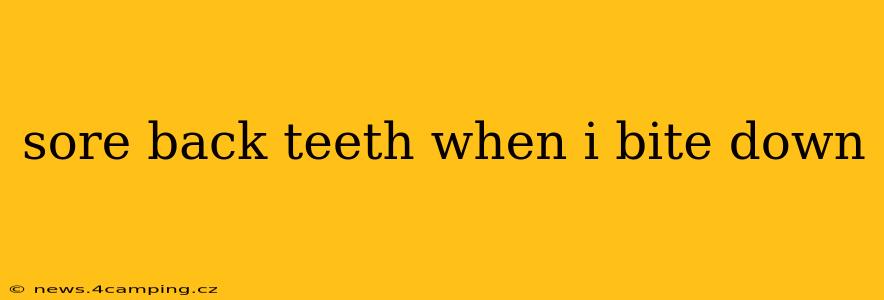 sore back teeth when i bite down