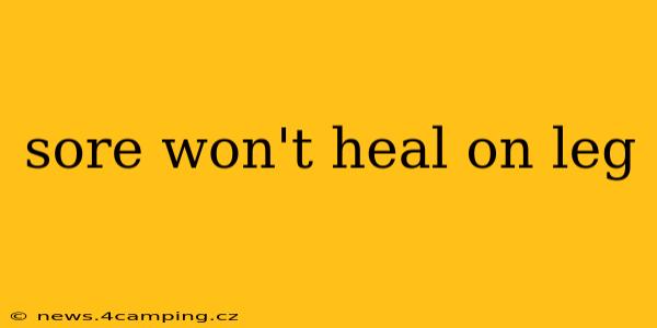 sore won't heal on leg