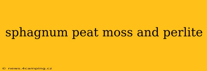sphagnum peat moss and perlite