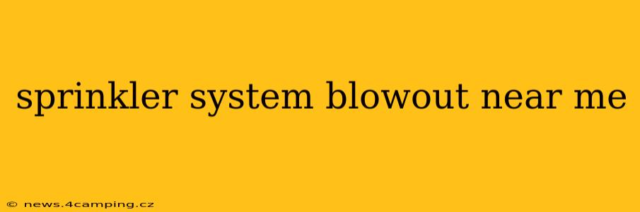 sprinkler system blowout near me