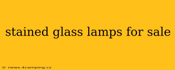 stained glass lamps for sale