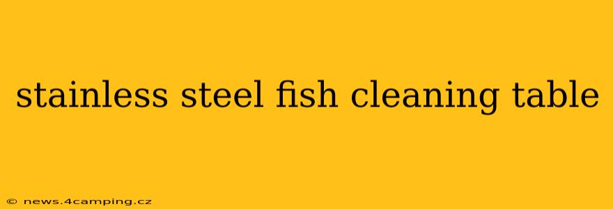 stainless steel fish cleaning table