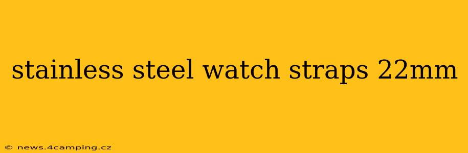 stainless steel watch straps 22mm