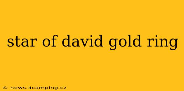 star of david gold ring