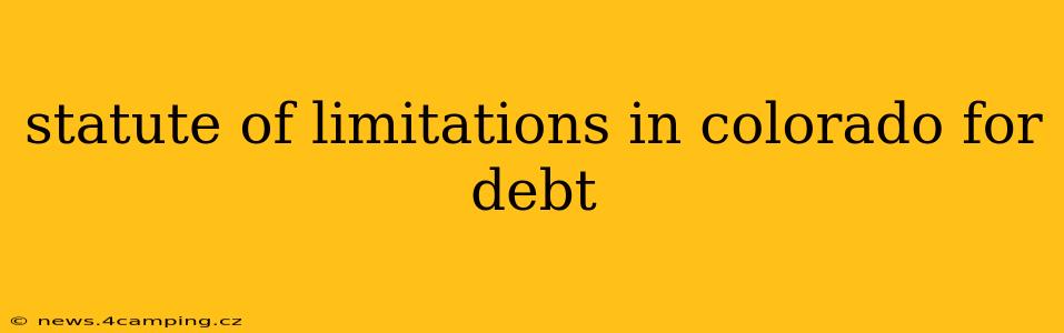 statute of limitations in colorado for debt