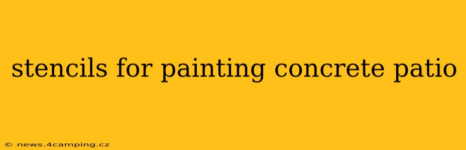 stencils for painting concrete patio