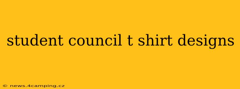 student council t shirt designs
