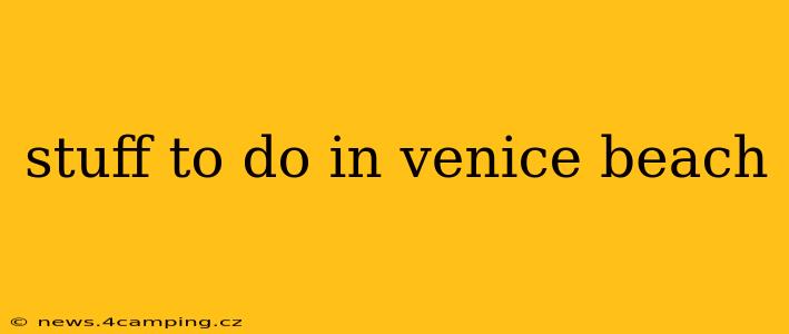 stuff to do in venice beach
