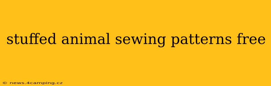 stuffed animal sewing patterns free