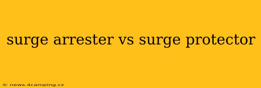surge arrester vs surge protector