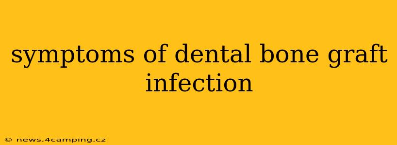 symptoms of dental bone graft infection