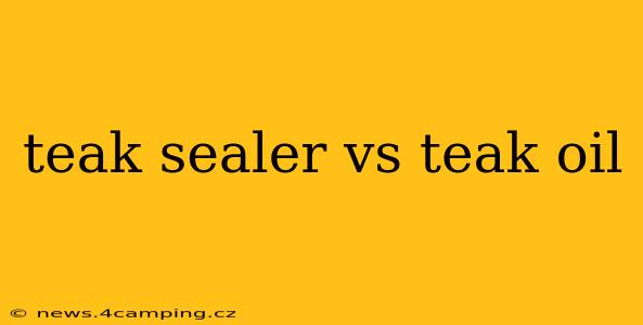 teak sealer vs teak oil