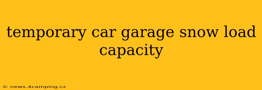 temporary car garage snow load capacity