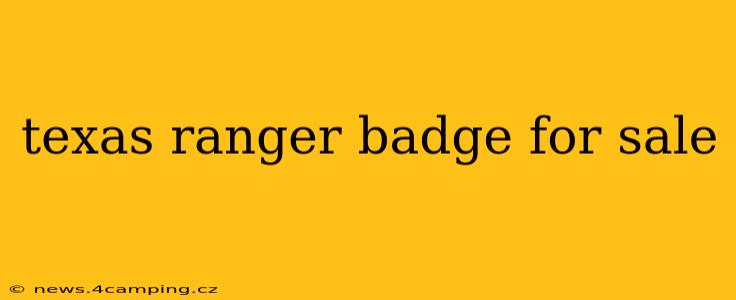 texas ranger badge for sale
