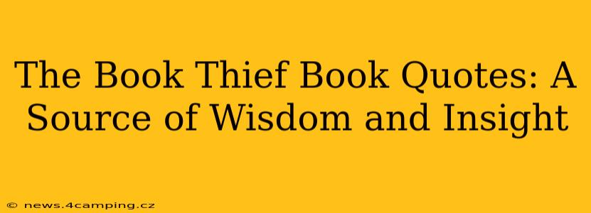 The Book Thief Book Quotes: A Source of Wisdom and Insight